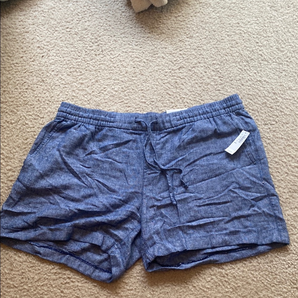 Old Navy Blue Athletic Shorts with Frayed Hem